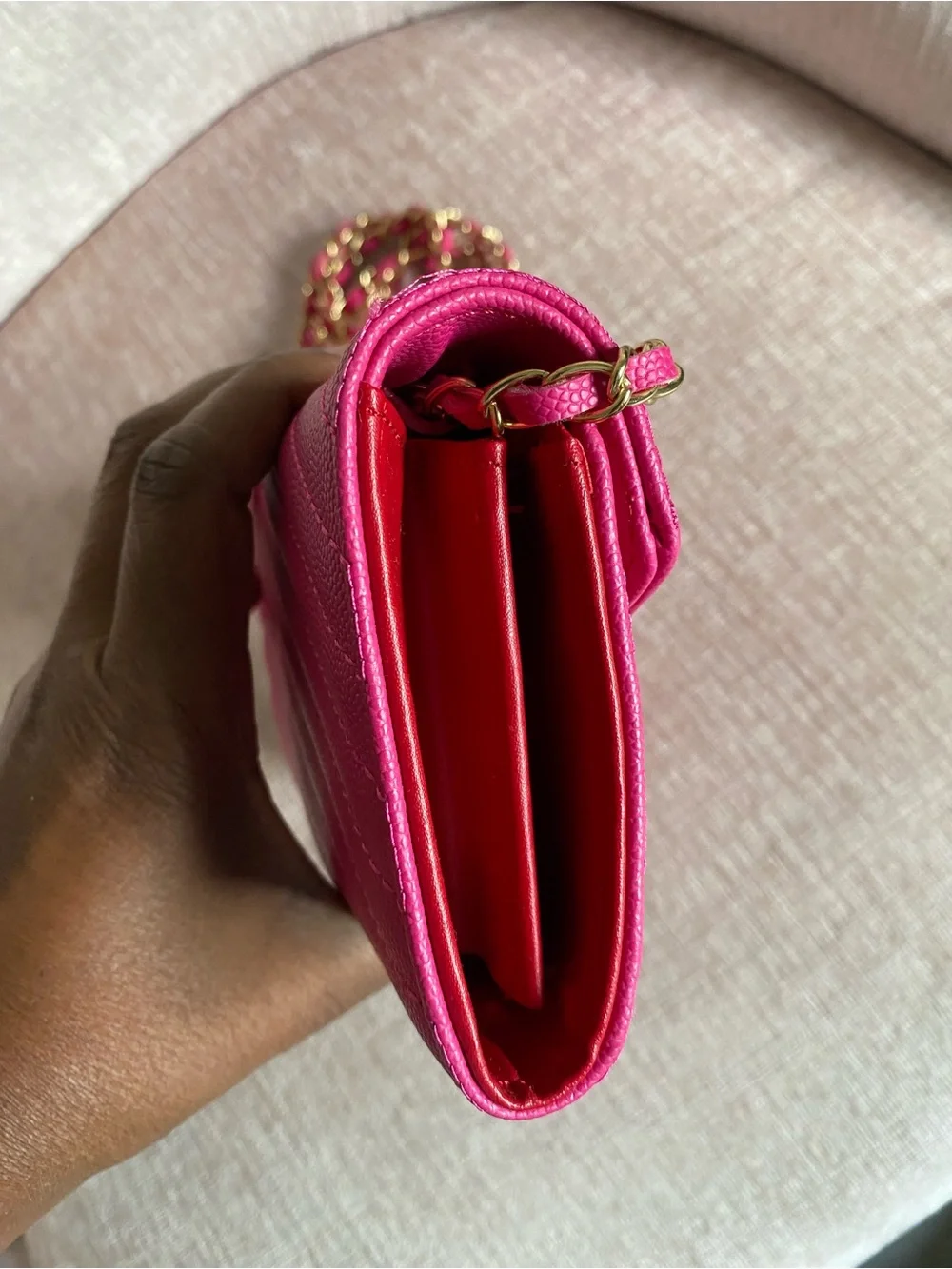 QUILTED CHAIN SHOULDER BAG